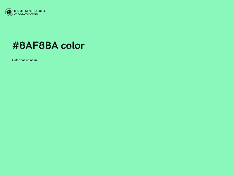 #8AF8BA color image