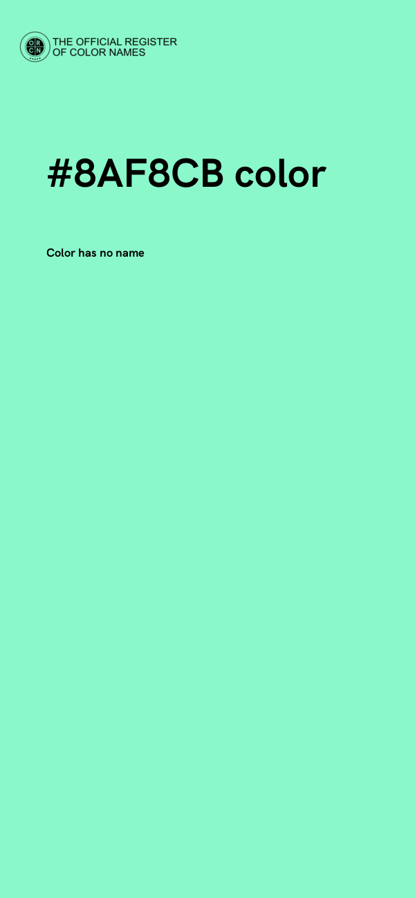 #8AF8CB color image