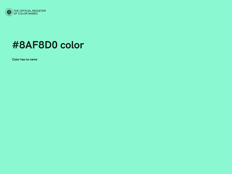 #8AF8D0 color image