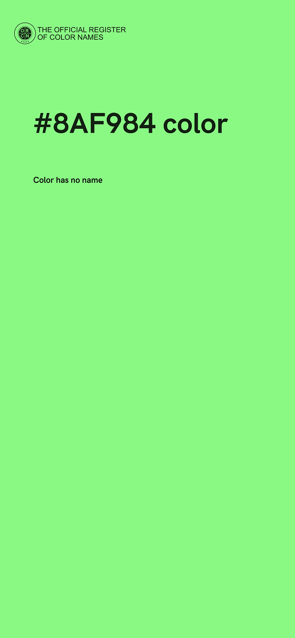 #8AF984 color image