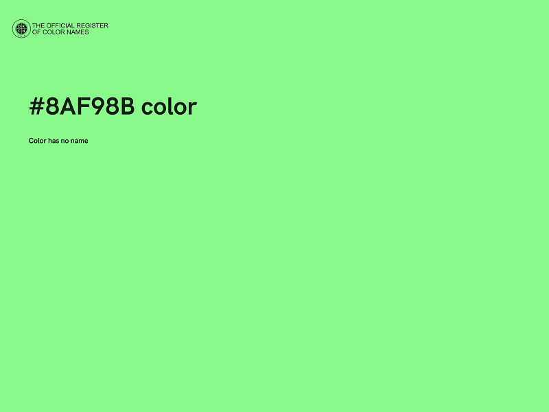 #8AF98B color image