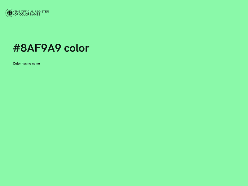 #8AF9A9 color image