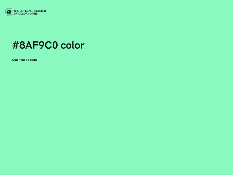 #8AF9C0 color image