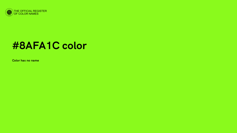 #8AFA1C color image