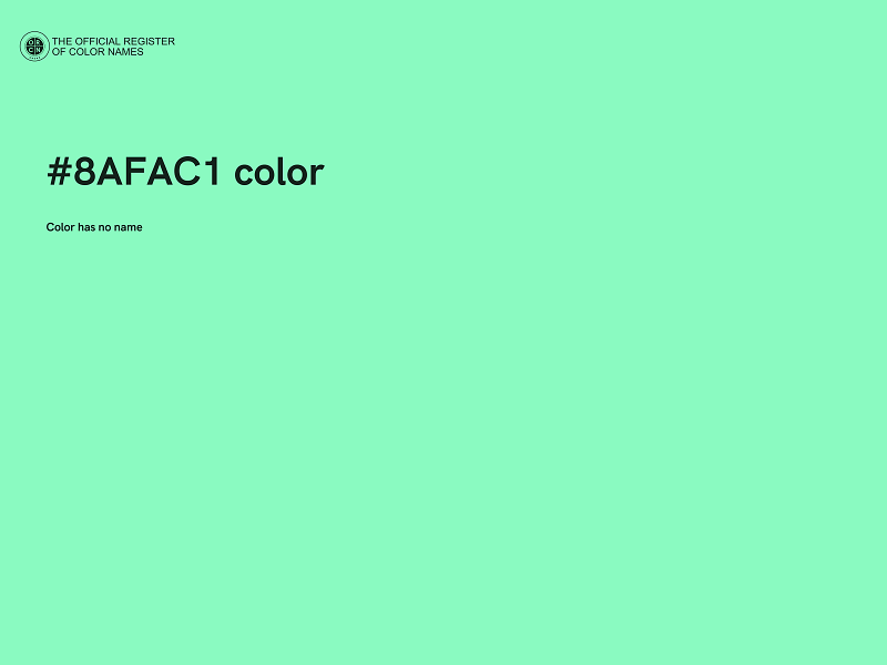#8AFAC1 color image