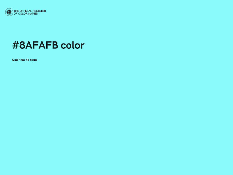 #8AFAFB color image