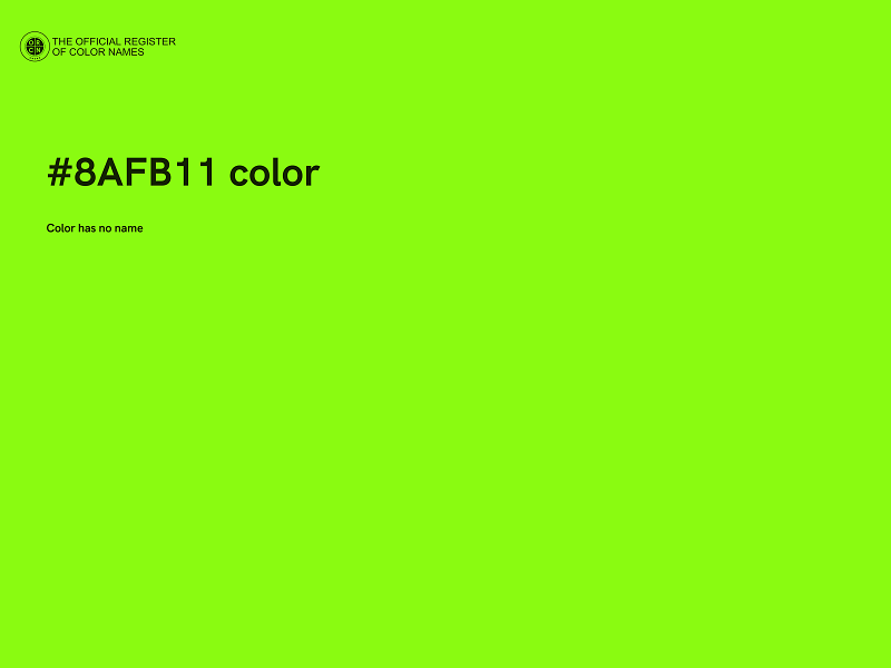 #8AFB11 color image