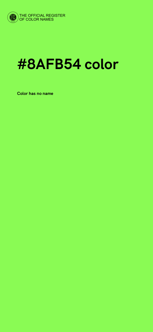 #8AFB54 color image