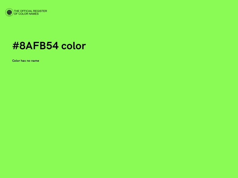 #8AFB54 color image