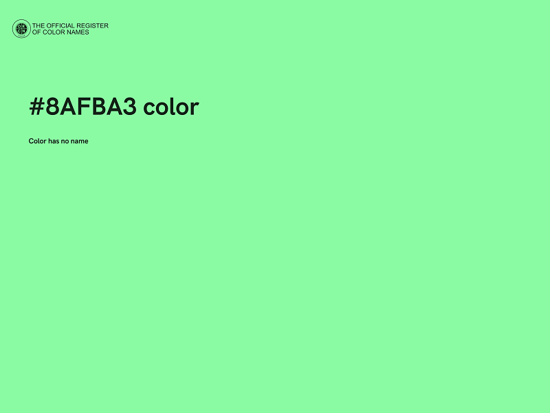 #8AFBA3 color image