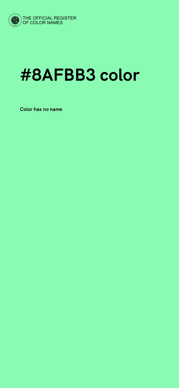 #8AFBB3 color image