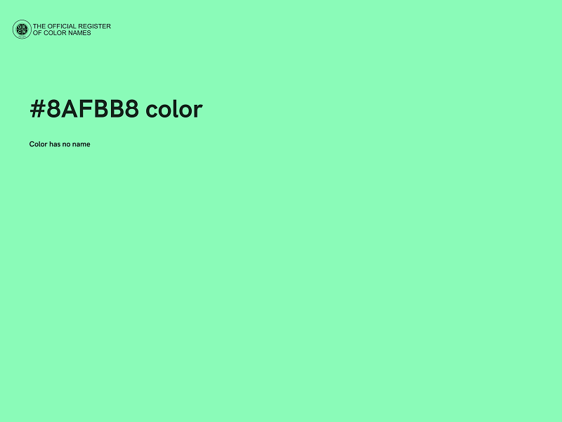 #8AFBB8 color image