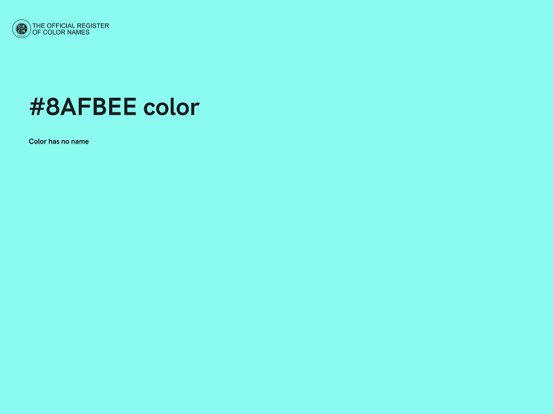 #8AFBEE color image