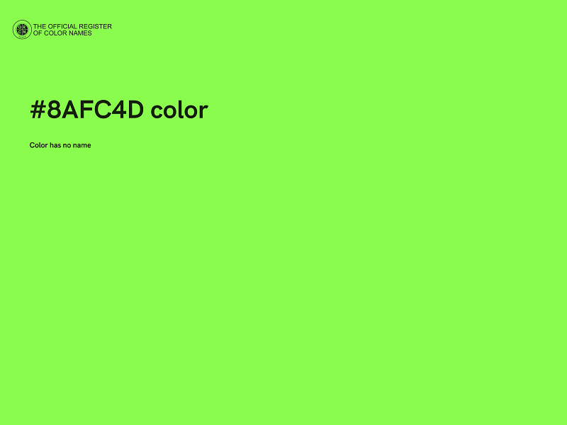 #8AFC4D color image