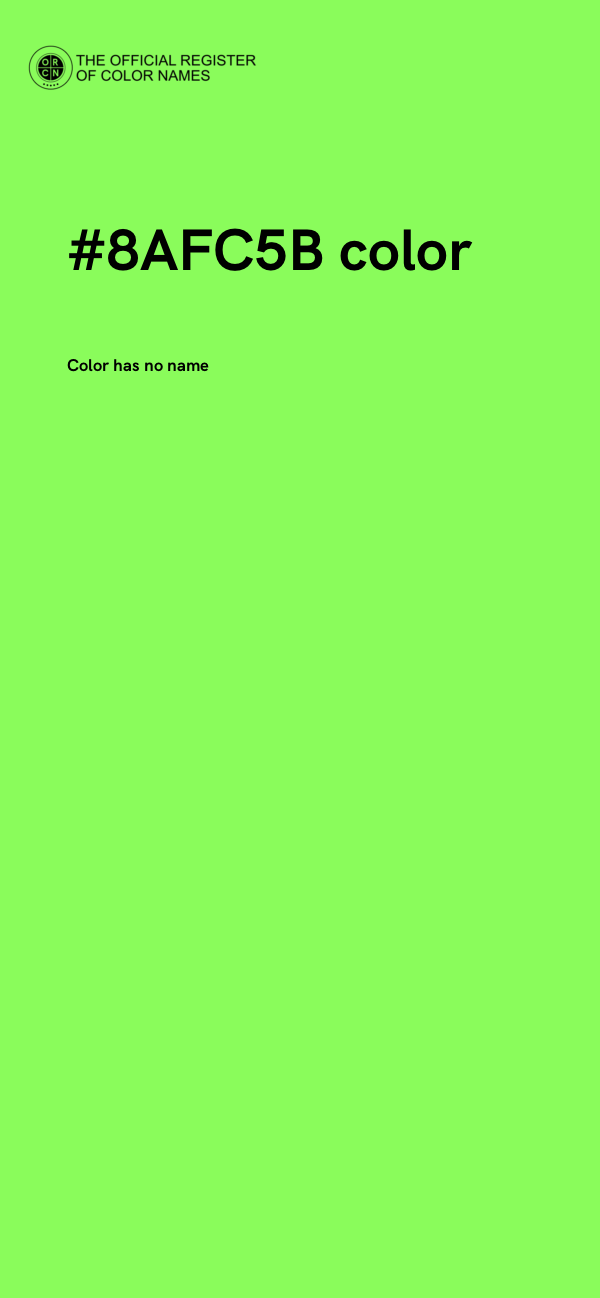 #8AFC5B color image