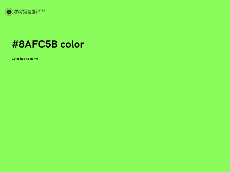 #8AFC5B color image