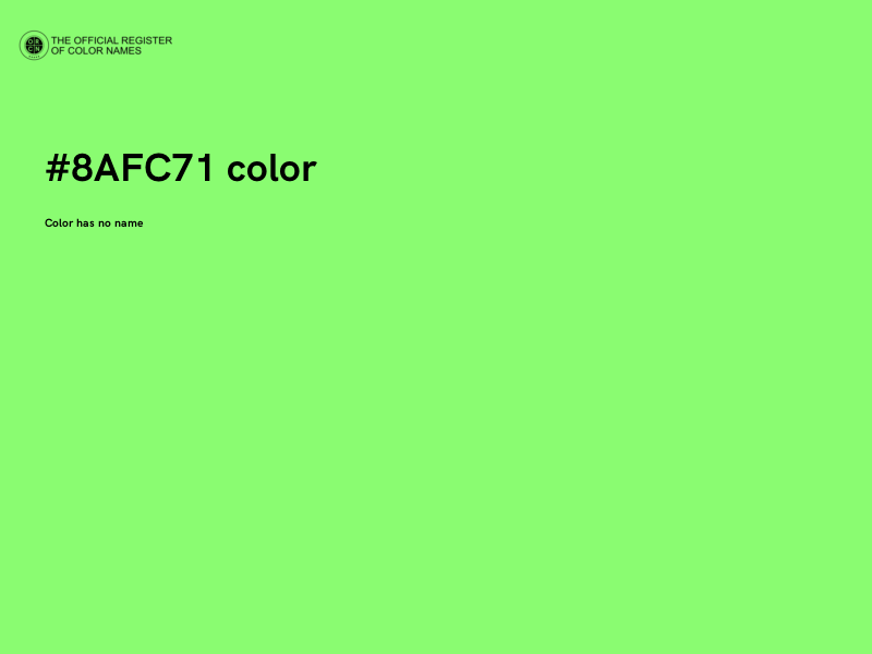 #8AFC71 color image