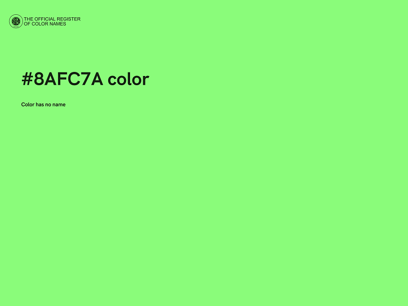 #8AFC7A color image
