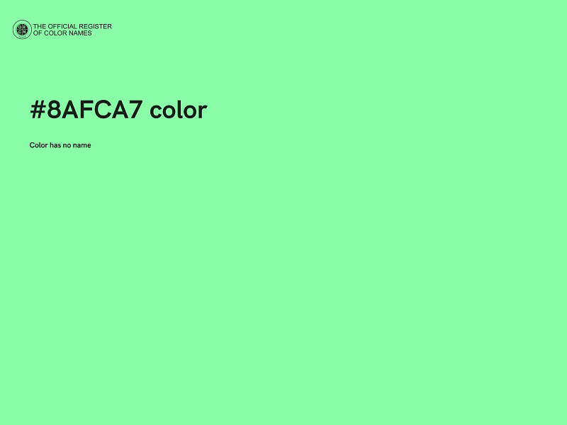 #8AFCA7 color image