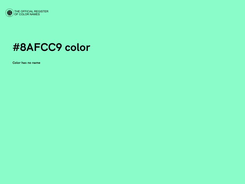 #8AFCC9 color image