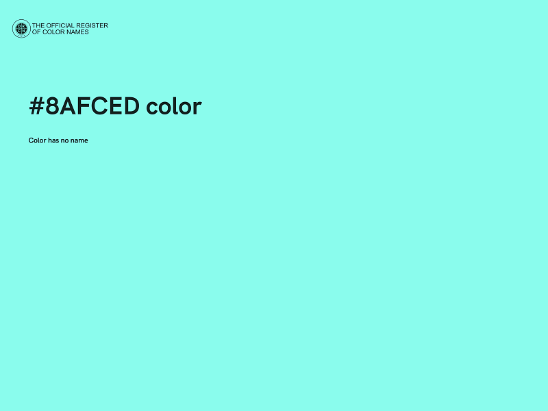 #8AFCED color image