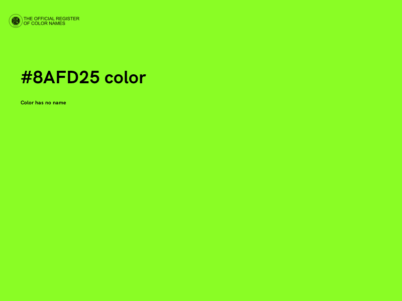 #8AFD25 color image