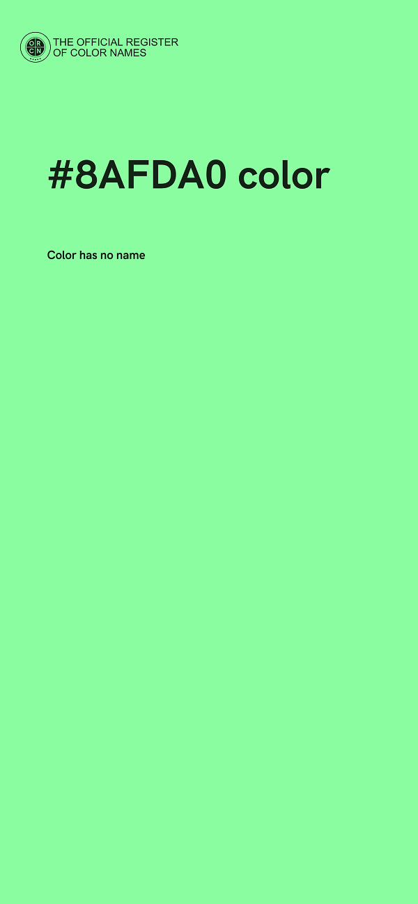 #8AFDA0 color image