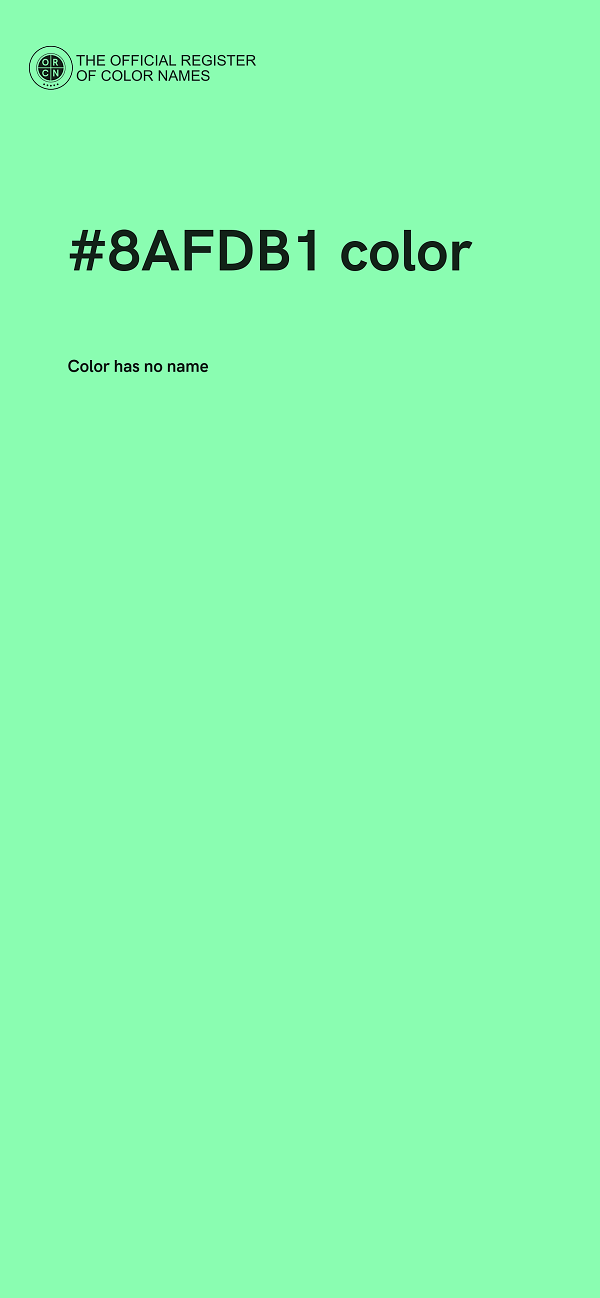 #8AFDB1 color image