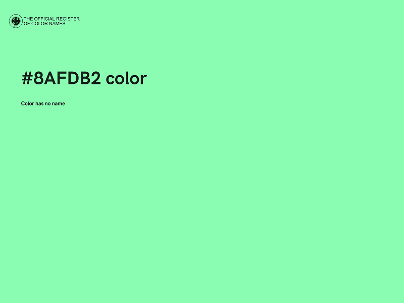 #8AFDB2 color image
