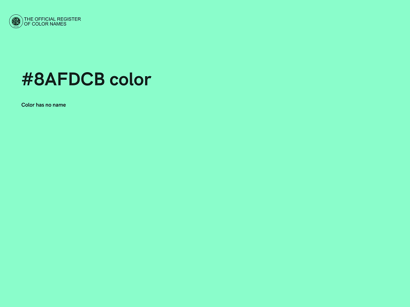 #8AFDCB color image