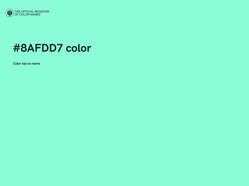 #8AFDD7 color image