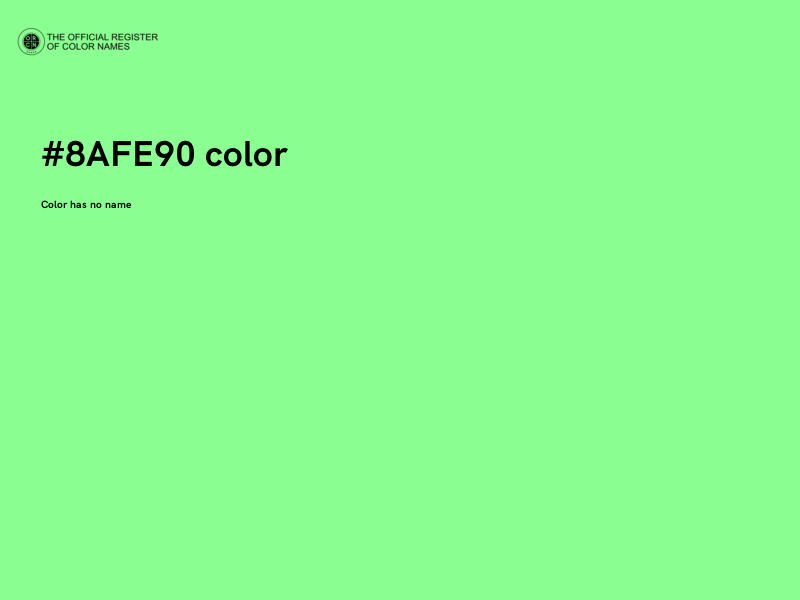 #8AFE90 color image