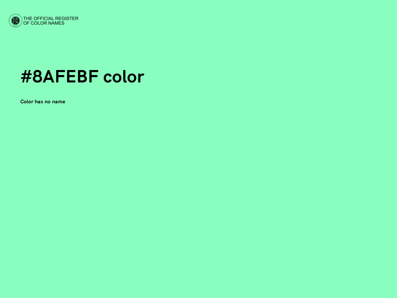 #8AFEBF color image