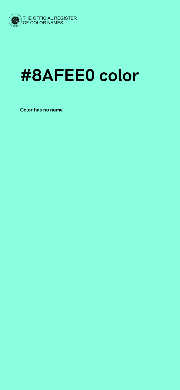 #8AFEE0 color image