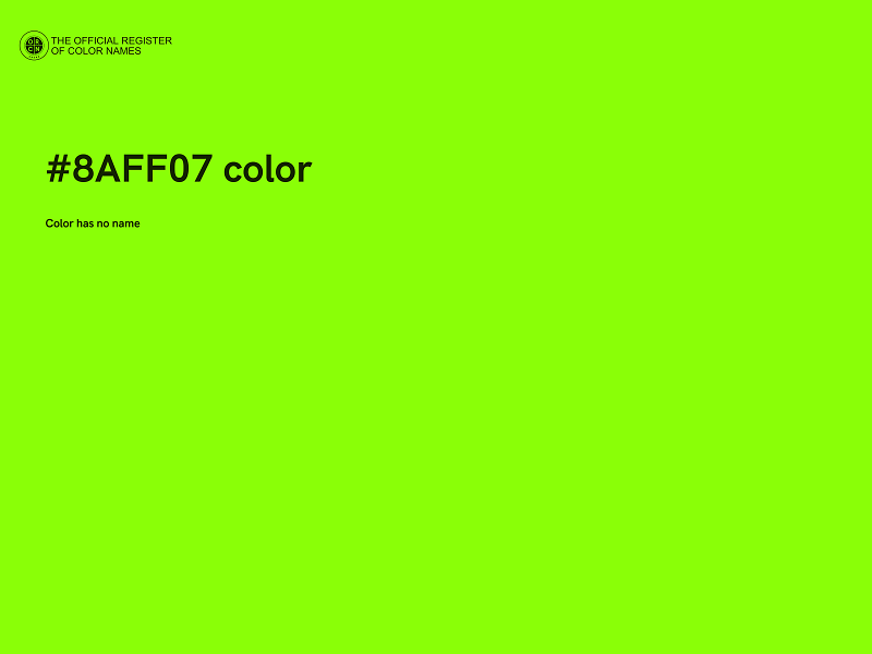 #8AFF07 color image