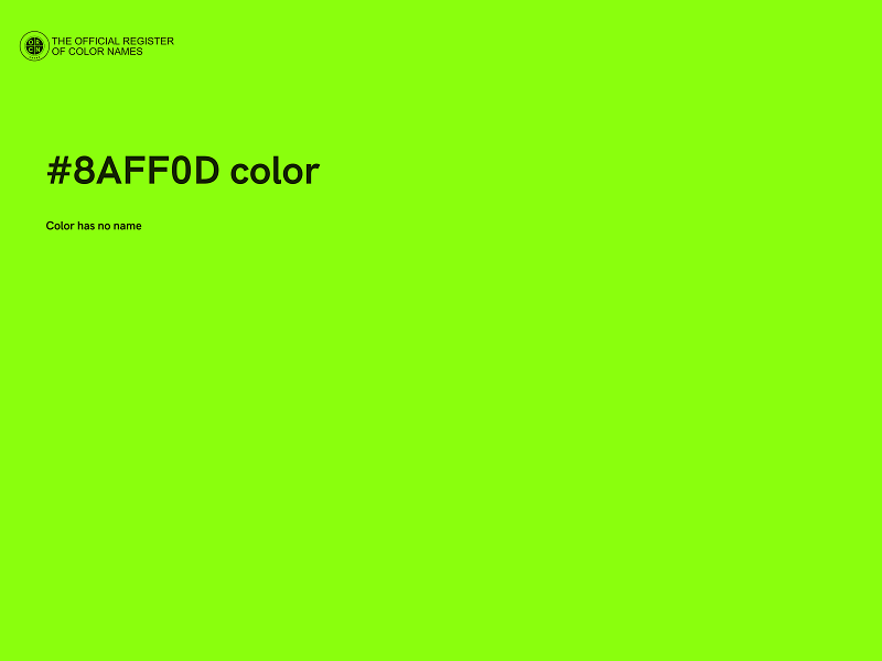 #8AFF0D color image