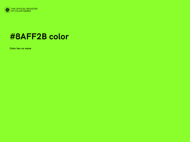 #8AFF2B color image