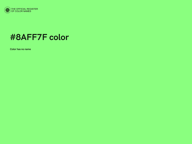 #8AFF7F color image