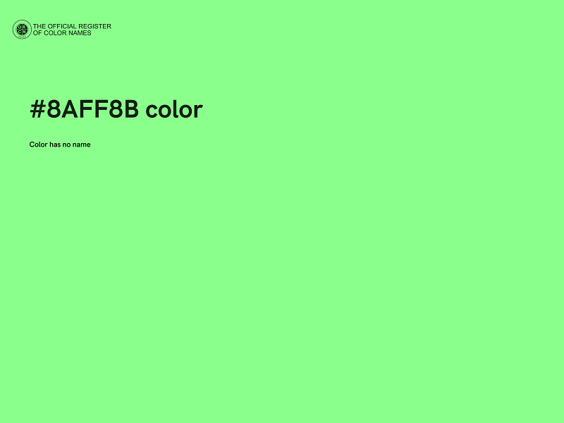 #8AFF8B color image