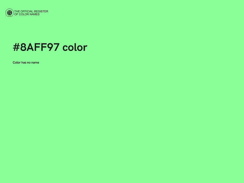 #8AFF97 color image