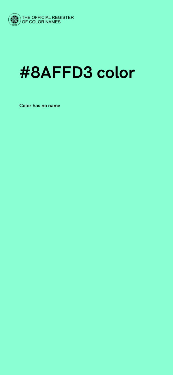 #8AFFD3 color image