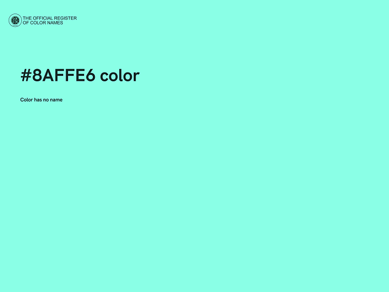 #8AFFE6 color image