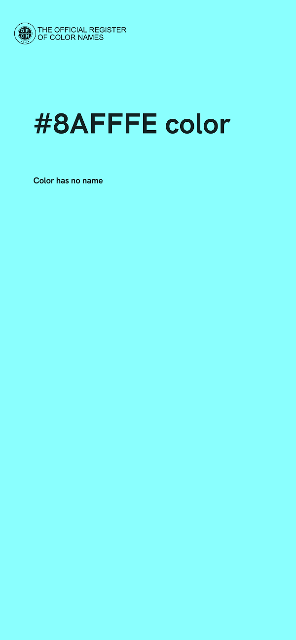 #8AFFFE color image