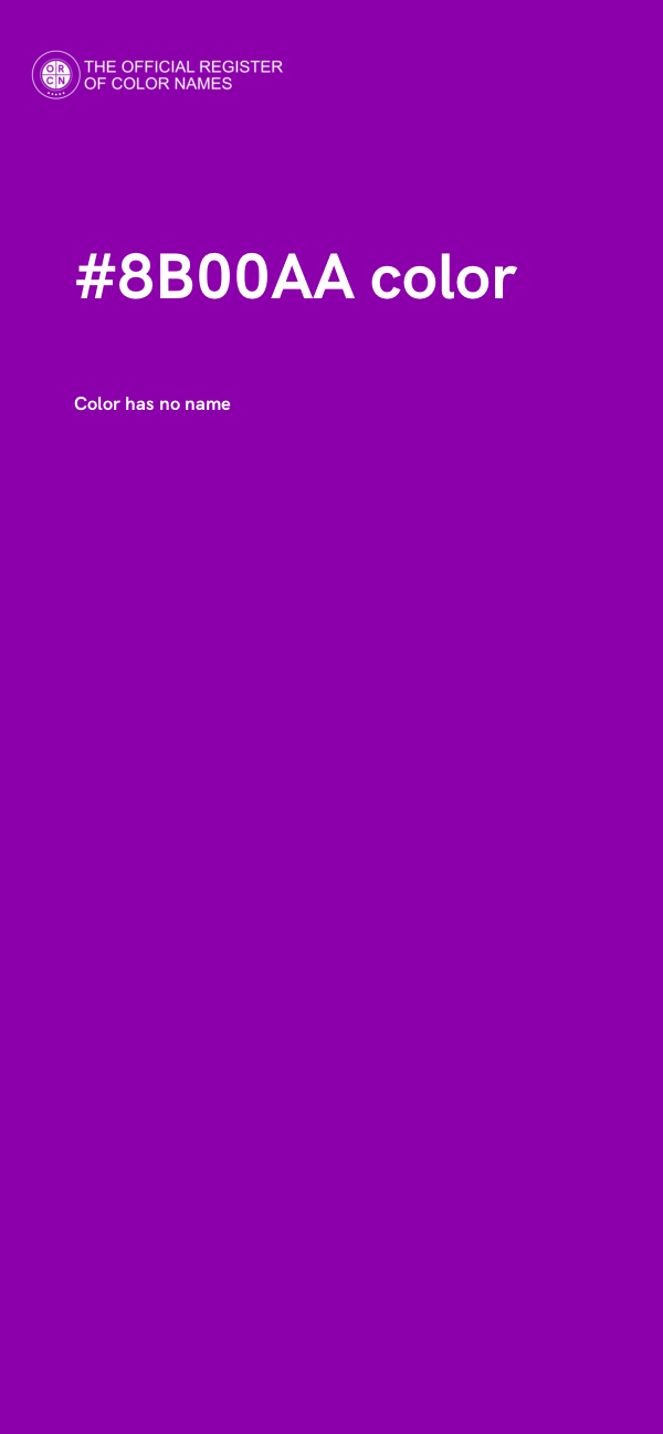 #8B00AA color image