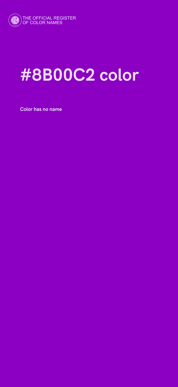 #8B00C2 color image