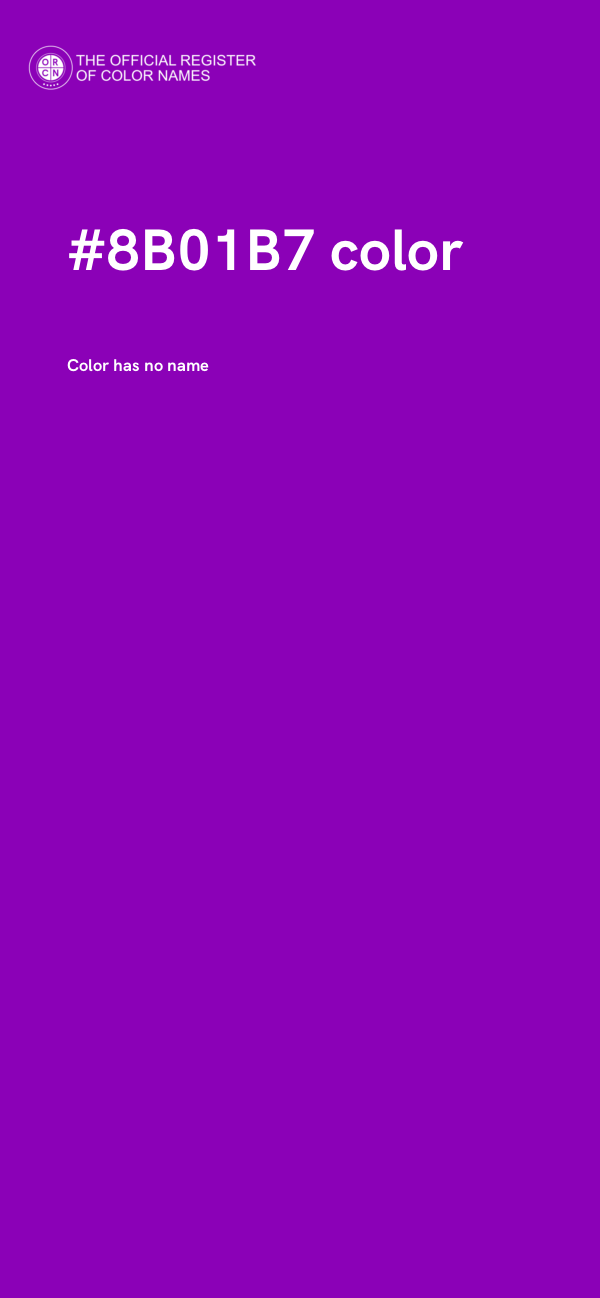 #8B01B7 color image