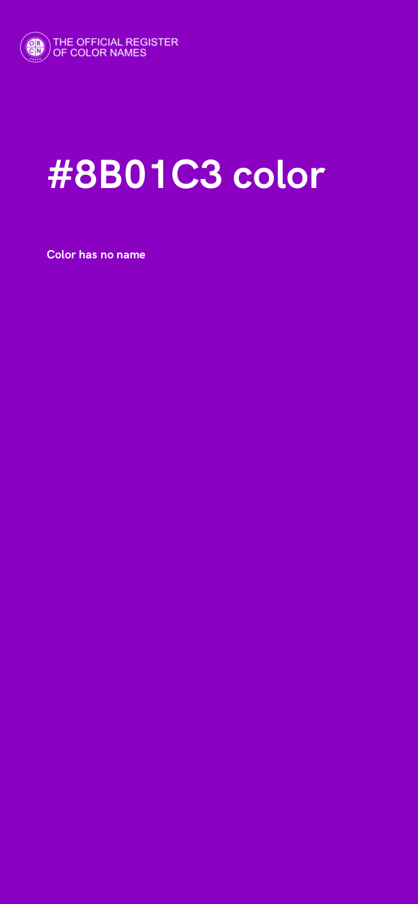 #8B01C3 color image
