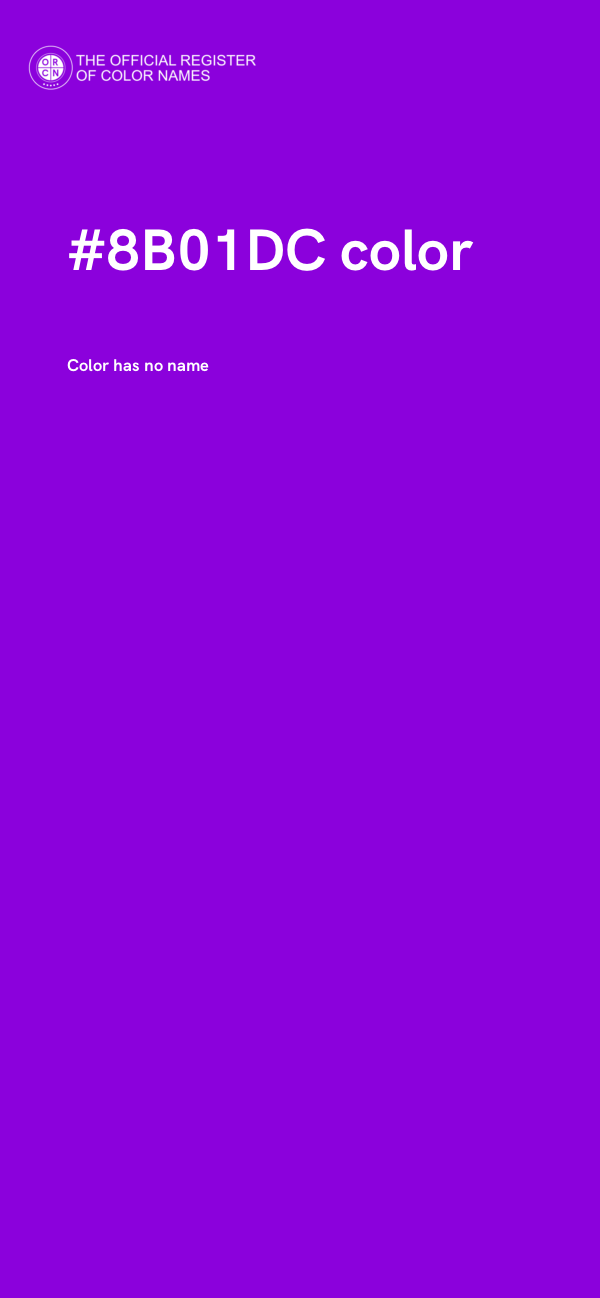 #8B01DC color image