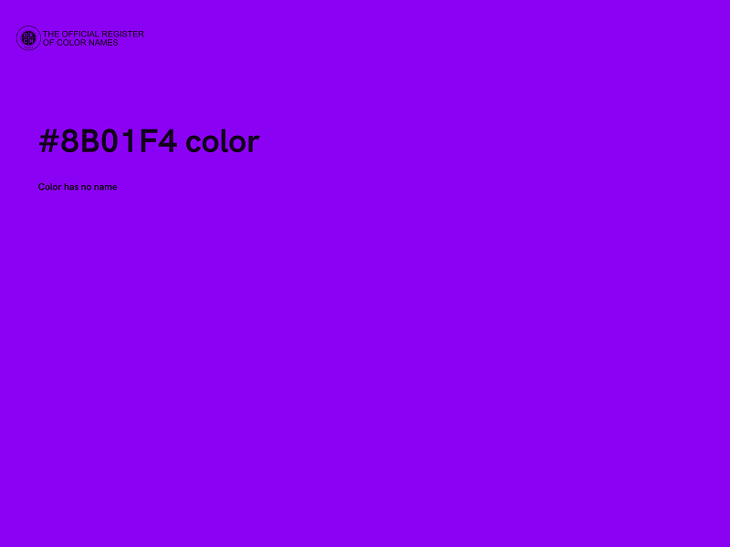 #8B01F4 color image