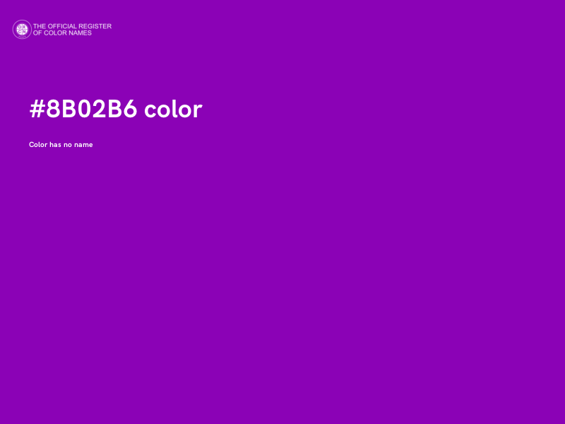 #8B02B6 color image